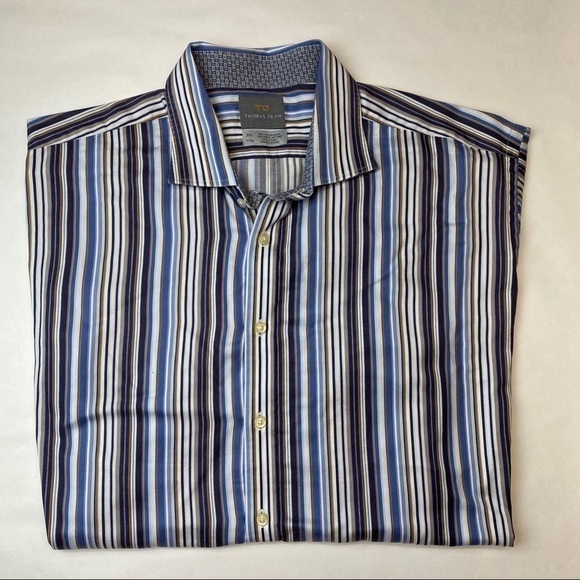 THOMAS DEAN XXL CASUAL BUTTON DOWN - Picture 1 of 3